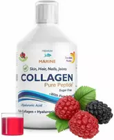 Swedish Nutra Geriamas jūrinis kolagenas 10 000 mg su hialurono rūgštimi ir vitaminais 500 ml