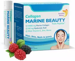 Swedish Nutra skystas jūrinis kolagenas Marine Beauty Shots 10 000 mg