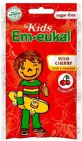 Dr.C.Soldan Em-eukal® Kids Wild Cherry pastilės su 5 vitaminais ir saldikliais 75g.