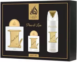 Set Lattafa Peace & Love EDP 100ml + EDP 20ml + Dezodorantas 200ml