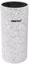 King Hoff Kinghoff“ peilių blokas su marmurine danga KH-1092 elegantiškas peilių laikiklis