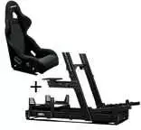 Next Level Racing GTElite Aliuminio Simulator Cockpit - Wheel Plate Edition + O-Rouge C1-XL Cold Fusion Simracing Seat
