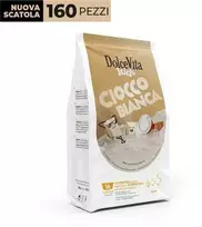Dolce Vita Cioccobianca — baltojo šokolado gėrimo kapsulės 16vnt. (tinka Lavazza A Modo Mio* sistemai)