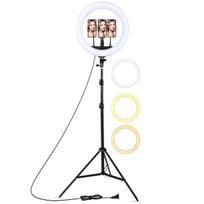 Riff BD560 56cm LED Light Ring 67W with 3x Smartphone holder + BT remote + Tripod leg 2.1m