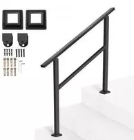 Profesionalus juodas turėklas 2-3 laipteliams, 1030 x 84 x 920 mm