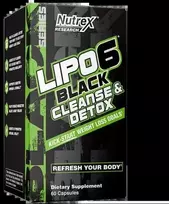 Nutrex Lipo 6 Juodas Cleanse & Detox 60 kaps.