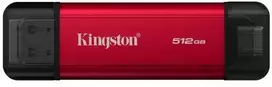 Kietasis diskas „Kingston Technology“ 512GB nešiojamasis SSD diskas su dviem USB-A/C jungtimis, iki 1050MB/s USB 3.2 Gen 2