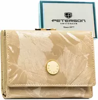Vidutinė piniginė moterims Peterson, smėlio 2722