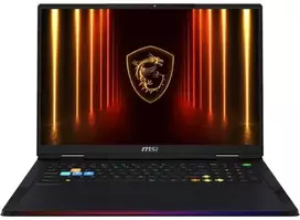 Nešiojamas kompiuteris MSI Raider A18 HX A9WIG R9 / 64GB / 4TB SSD / 18 UHD+ / NVIDIA GeForce RTX5080 / Windows 11 Pro / US išdėstymas / midnight juodas