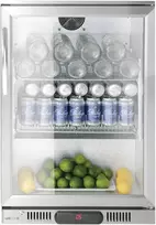 Arktic Po stalviršiu montuojamas barinis šaldytuvas, 1 durų, LED, 75 l, 120 W, 53x50x84 cm - sidabro spalvos
