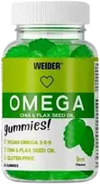 Vitaminų guminukai WEIDER Lime Omega + Chia + Linų sėmenų aliejus, 50 vnt.