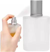 Plastikinis butelis su metaliniu dangteliu 30ml - mėginio buteliukas