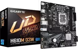 Pagrindinė plokštė Gigabyte H610M D3W (H610,S1700,mATX,DDR5