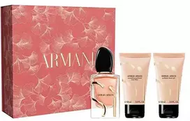 Armani „Sì Intense“ (2023 m.) – EDP (papildomas) 50 ml + dušo želė 50 ml + kūno losjonas 50 ml