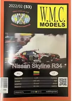 Wmc Models WMC Nissan Skyline R34 popierinis modelis 1:25 (Nr. 53)