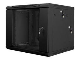 Lanberg | Rack cabinet 19" double-section wall-mount 9U/600x600 (flat pack) | WF02-6609-10B | Black