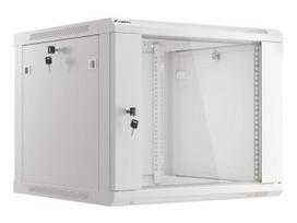 Lanberg | Rack cabinet 19" wall-mount 9U/600x600 (flat pack) with glass door | WF01-6609-10S | Grey