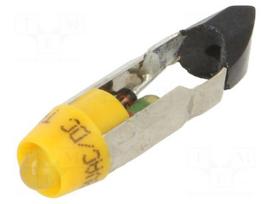 LED lamp | T5,5K | yellow | 28VDC | 28VAC | plastic | 3mm | -20÷60°C