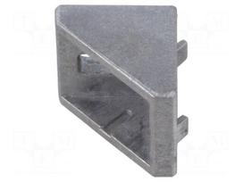 Angle bracket | for profiles | Width of the groove: 6mm | W: 28mm