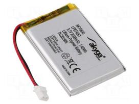 Re-battery: Li-Po | 3.7V | 2000mAh | cables,MOLEX 5264-2P socket