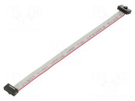 Ribbon cable with IDC connectors | IDC socket,both sides | 30AWG
