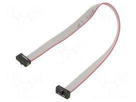 Ribbon cable with IDC connectors | IDC socket,both sides | 30AWG