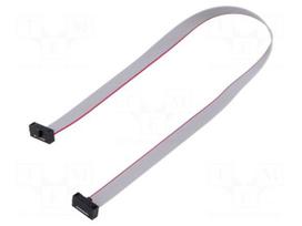 Ribbon cable with IDC connectors | IDC socket,both sides | 30AWG