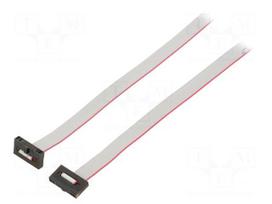 Ribbon cable with IDC connectors | IDC socket,both sides | 30AWG