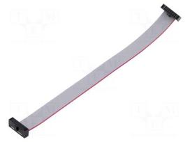 Ribbon cable with IDC connectors | IDC socket,both sides | 127mm