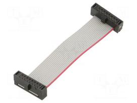 Ribbon cable with IDC connectors | IDC socket,both sides | 30AWG