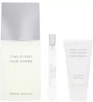 Issey Miyake L'Eau D'Issey Pour Homme EDT rinkinys vyrams (EDT 125 ml + EDT 10 ml + Dušo želė 50 ml)