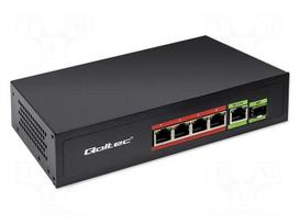 Switch Ethernet | IEC C13,RJ45 socket x5,SFP x1 | PnP,PoE (PoE)