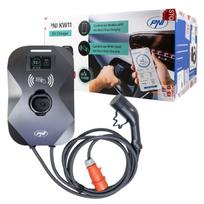 Charging station PNI KW11 16A, 11KW, for electric cars, 85V - 415V, three-phase, 7-pin Type2 cable, 3.5 inch display, with Bluetooth, app control, charging activation via app and RFID card, IP55