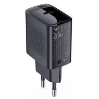Adapteriai Acefast  Acefast A82 Charger Network GaN USB-C PD 20W - Black Black