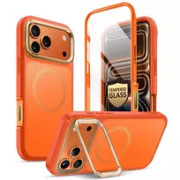 Supcase Dėklas „Iblsn Ares Flip Mag Magsafe iPhone 17 Pro Max“ – koralų spalvos