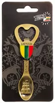 Magnetas-atidarytuvas Lietuva, 105 mm, šaukštelio formos, pagamintas iš metalo