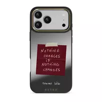 Nothing Changes - iPhone 17 Pro Max Case, Elite Mirror Dark (MagSafe) / Gold