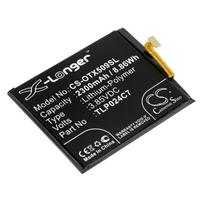 2300mAh for Alcatel 1X,1X LTE,1X Dual SIM,1X Dual SIM LTE,5059J,TCL AU5A Plus,5059T,5059X,Avalon,OT-5059