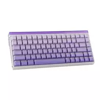 „Gasket“ klaviatūra HERO84 HE balta+violetinė+gradientinė+LIGHT JadeKing jungikliai RGB AULA