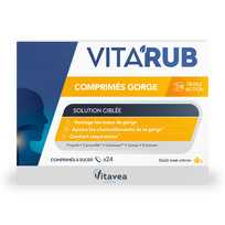 Vitavea VITA’RUB čiulpiamosios tabletės gerklei