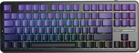 AULA Gasket F87 Pro Klaviatūra Juodas Violetinė GrayWoodV4 RGB