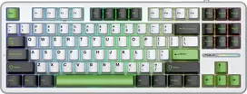 AULA Gasket F87 Thunder Juodas GrayWoodV3 RGB Klaviatūra
