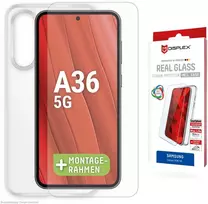 E.V.I. DISPLEX tikras stiklas + dėklas Samsung Galaxy A36 5G