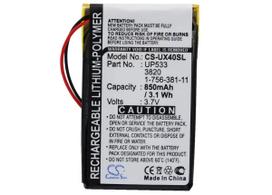850mAh for Sony Clie PEG-UX40,Clie PEG-UX50