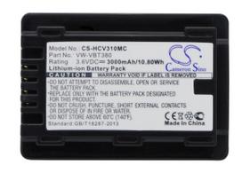 3000mAh for Panasonic HC-V520M,HC-V110,HC-V130,HC-W570,HC-W580,HC-W850EB,VXF-999,HC-V270,HC-250EB,HC-550EB