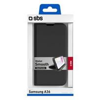 Samsung Galaxy A36 Wallet Smooth Case By SBS Black