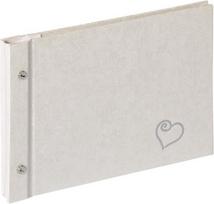 Albumas-svečių knyga WALTHER SBL-210-W Sinfonia Wedding Forever white 26,5x19/40 psl, balti lapai