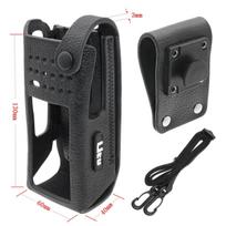 Hard Leather Carry Case Belt Loop for DP4801Ex ATEX Full-Keypad Radio PMLN6099A