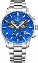 Vyriškas laikrodis Giewont Chronograph Sapphire Sidabrinė Mėlyna GW4580-B3