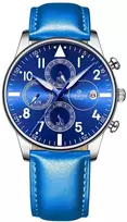 Vyriškas laikrodis Giewont Chronograph Safyro mėlynas GW5630-A5